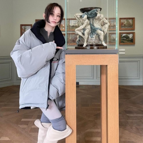 【전종서】 BALENCIAGA 발렌시아가 리버서블 다운 자켓 코쿤 ▶매장-660만원◀