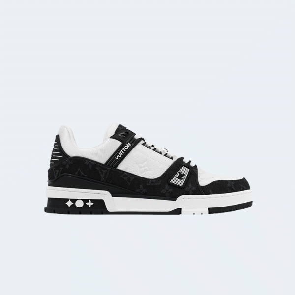 루이비통 LV 트레이너 스니커즈 모노그램 데님 블랙
