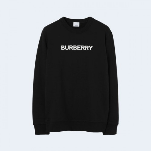 버버리 로고 코튼 스웨트셔츠