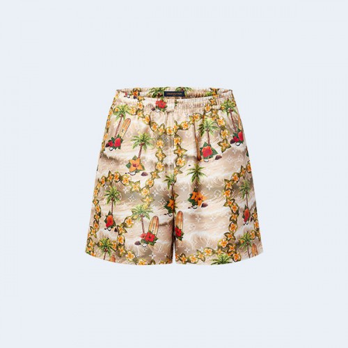 루이비통 모노그램 실크 드로스트링 쇼츠 1AFRK7