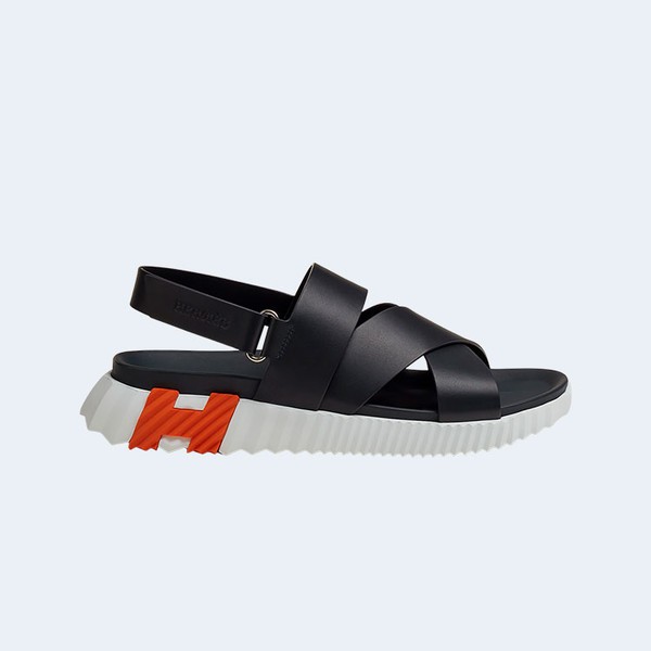 에르메스 일렉트릭 샌들 카프스킨 & 마린