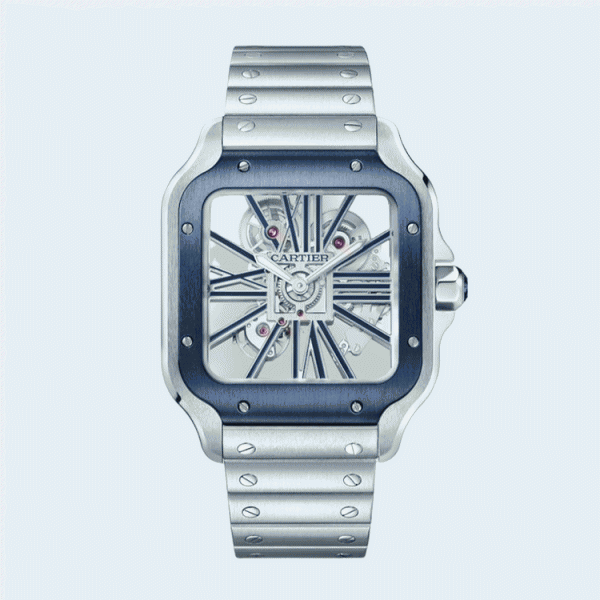 까르띠에 산토스 40mm 라지  9611 블루칼리버