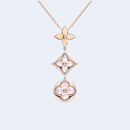 루이비통 컬러 블라썸 올가미 목걸이 Q94262