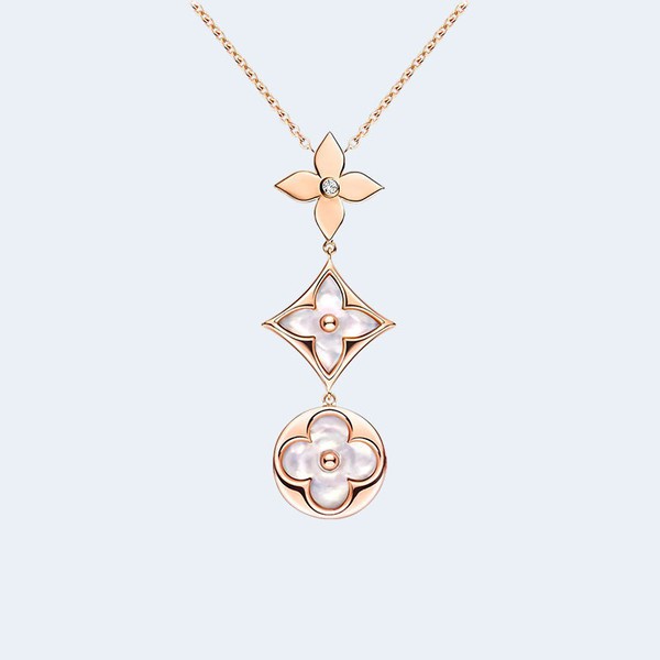 루이비통 컬러 블라썸 올가미 목걸이 Q94262