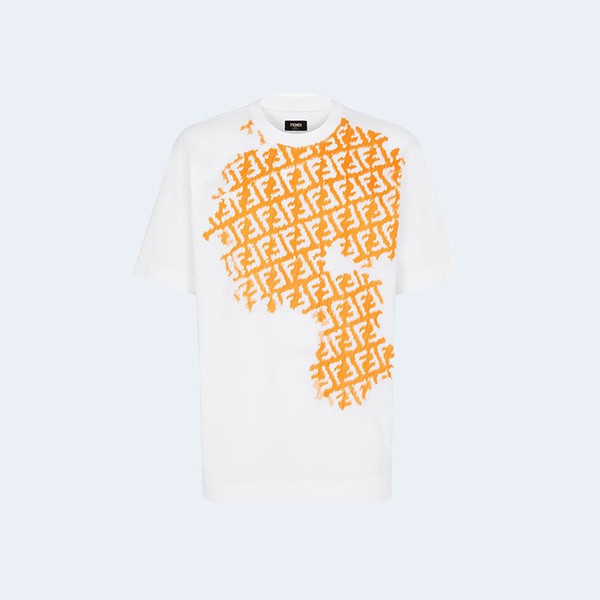 펜디 화이트 저지 티셔츠