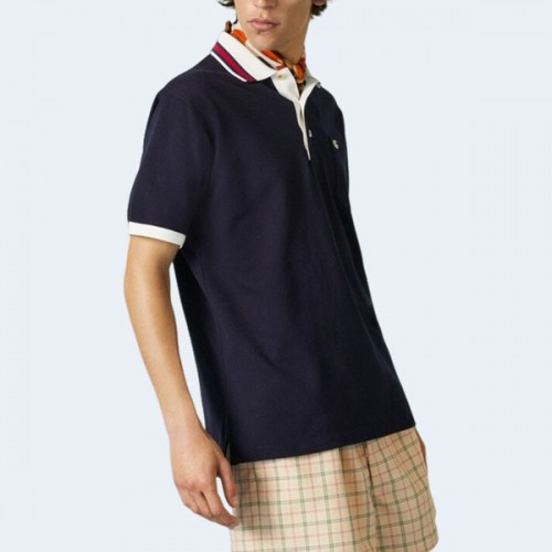 구찌 엔 코튼 로고 블레이드 카라티셔츠