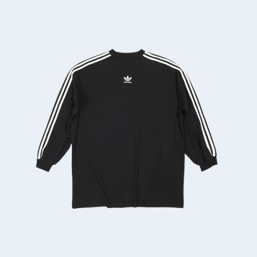 발렌시아가 x 아디다스 긴팔 티셔츠 블랙