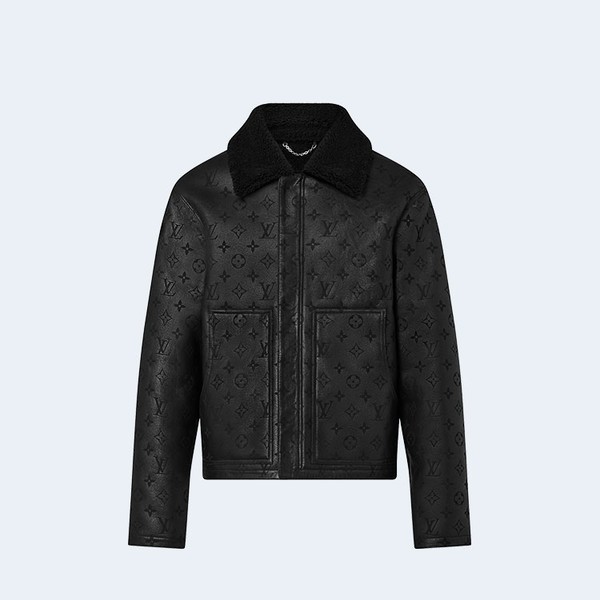 루이비통 시어링 엠보스트 모노그램 자켓