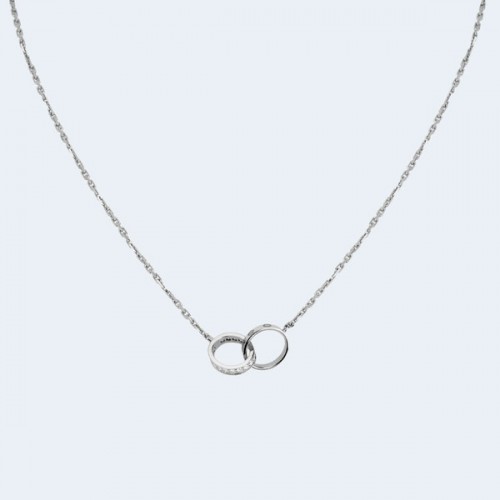 까르띠에 러브 화이트 골드 다이아몬드 목걸이 B7212500