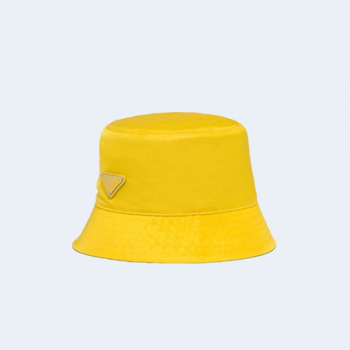 프라다 리나일론 옐로우 버킷 햇