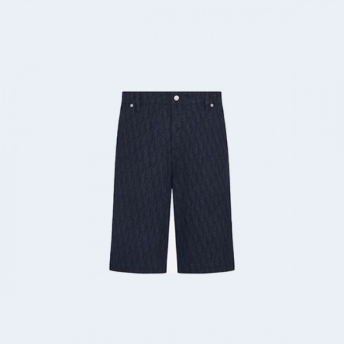 디올 오블리크 카스리 코튼 데님 쇼츠