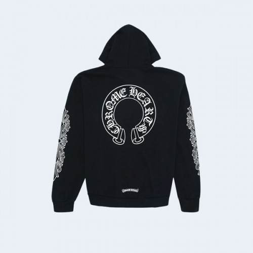 CHROME HEARTS 크롬하츠 홀스슈 플로랄 후드 블랙 ▶매장-105만원◀