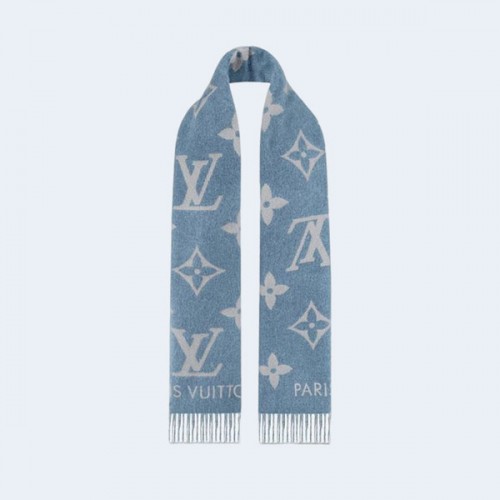 루이비통 레이캬비크 데님 블루 스카프