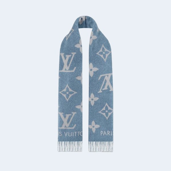 루이비통 레이캬비크 데님 블루 스카프