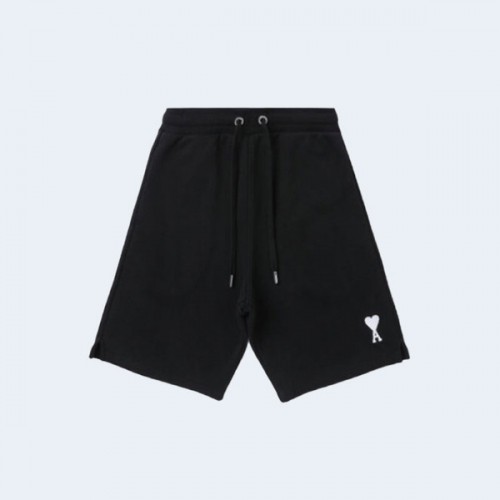 아미 스몰 하트 로고 쇼츠 블랙