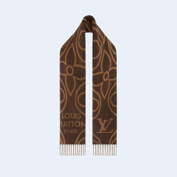 루이비통 인 블룸 브라운 스카프