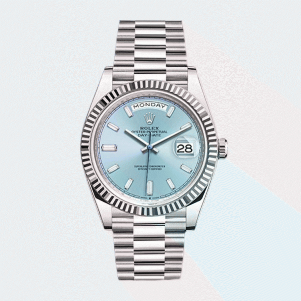 롤렉스 데이데이트 40mm 블루 다이아 인덱스