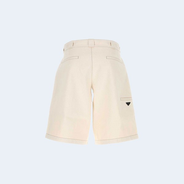 PRADA프라다 베이지 데님 버뮤다 쇼츠 ▶매장-183만원◀