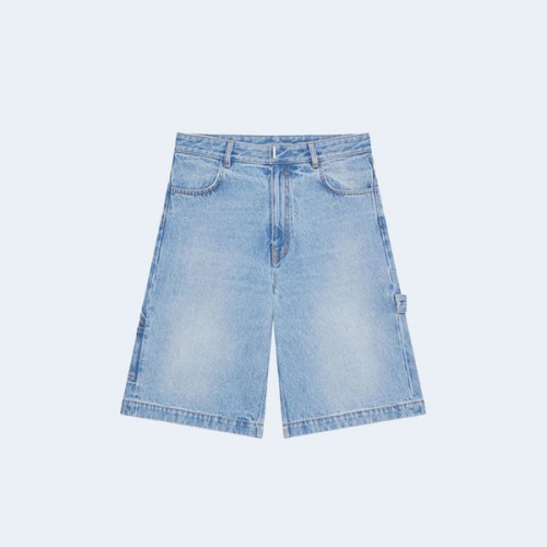 GIVENCHY 지방시 블루 헤머 루프 데님 버뮤다 쇼츠 ▶매장-130만원◀
