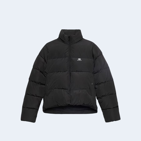 발렌시아가 우먼스 C 셰이프 푸퍼 자켓