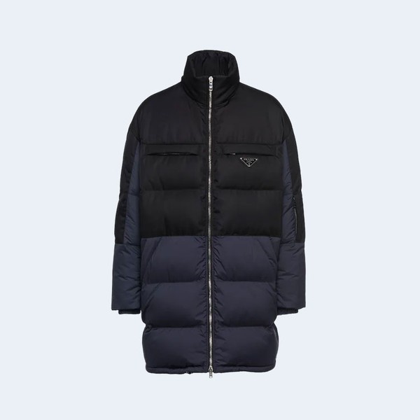 프라다 테크니컬 패브릭 다운 코트