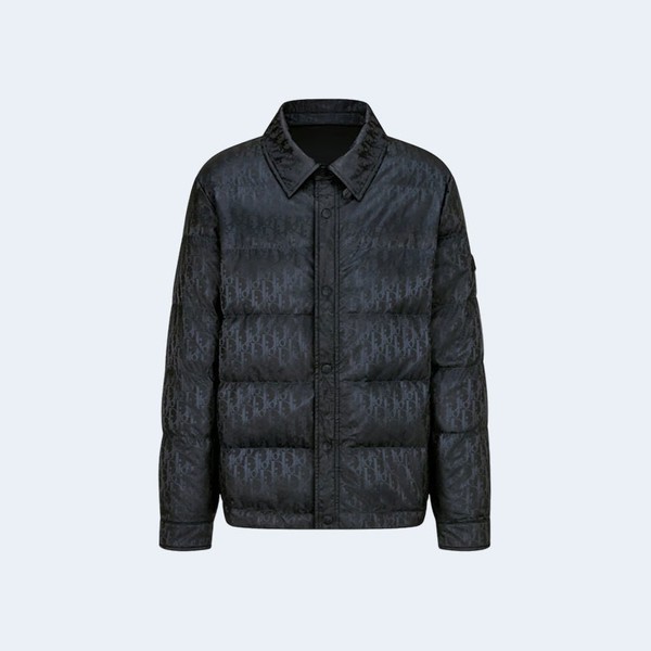 디올 오블리크 네이비 퀄트 자켓