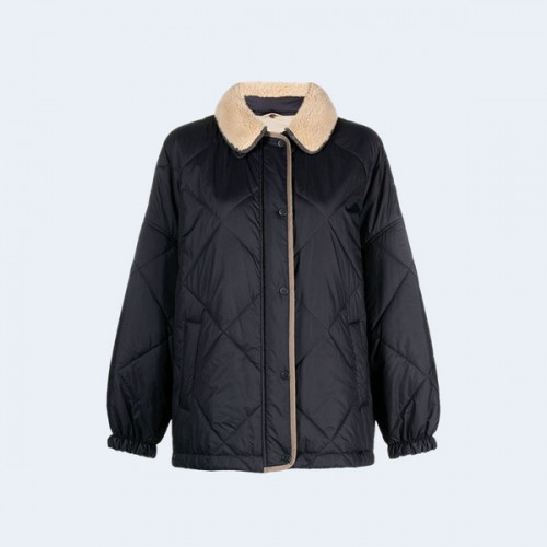 브루넬로 쿠치넬리 프레스 스터드 퀄팅 자켓