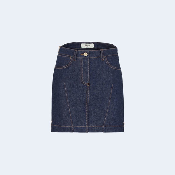 CELINE 셀린느 블루 데님 미니 스커트 ▶매장-120만원◀