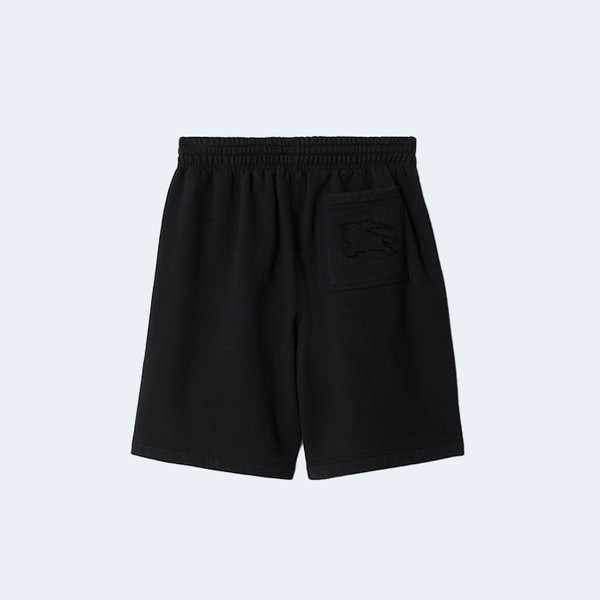 버버리 이퀘스트리안 코튼 쇼츠 블랙