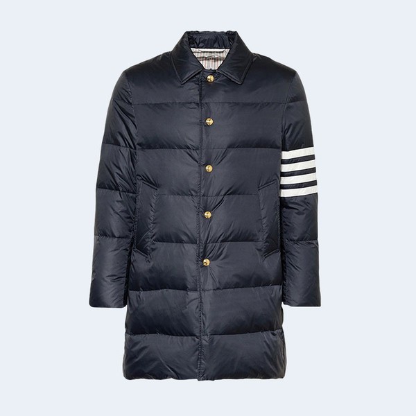 톰브라운 4-바 나일론 다운 코트