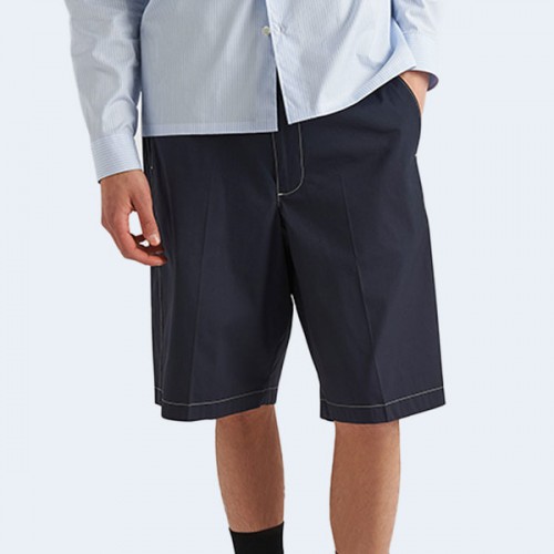 프라다 스트레치 포플린 버뮤다 쇼츠