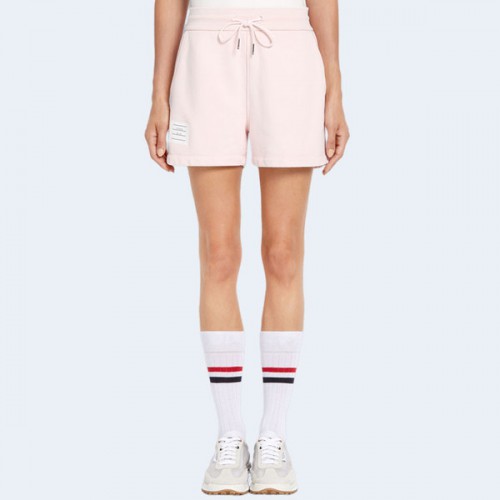 THOM BROWNE 톰브라운 핑크 클래식 코튼 루프백 가먼트 다이 쇼츠 ▶매장-99만원◀