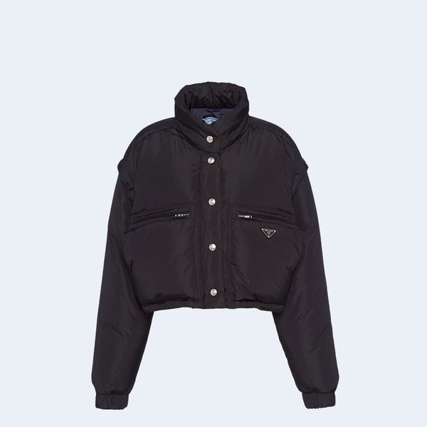 PRADA 프라다 크롭 리나일론 다운 점퍼 패딩 자켓 ▶매장-405만원◀