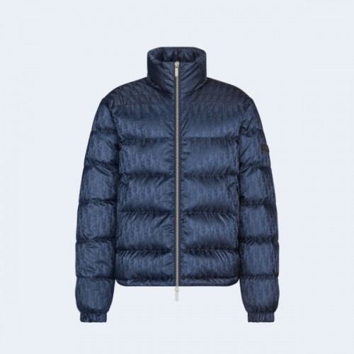 디올 오블리크 다운 자켓 블루