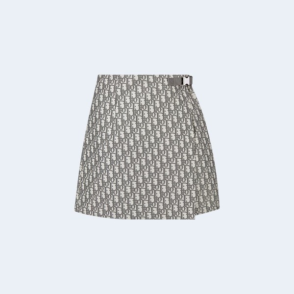 디올 오블리크 태피터 자카드 스커트팬츠