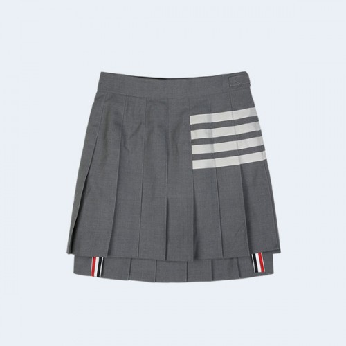 THOM BROWNE 톰브라운 드롭백 플리츠 미니 스커트 그레이 ▶매장-110만원◀