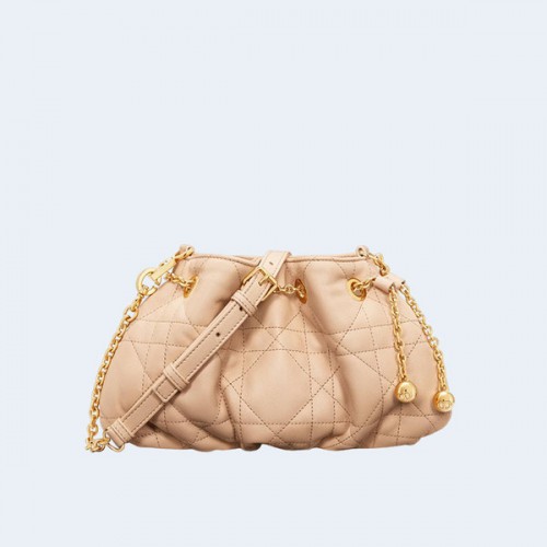 디올 AMMI 체인 스몰 백 베이지