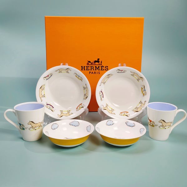 HERMES 에르메스 KIDS 식기 세트 6PCS (2인)▶매장-100만원대◀