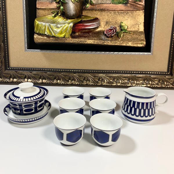 HERMES 에르메스 BLEUS D'AILLEURS 티팟 세트 8PCS (2인)▶매장-450만원대◀