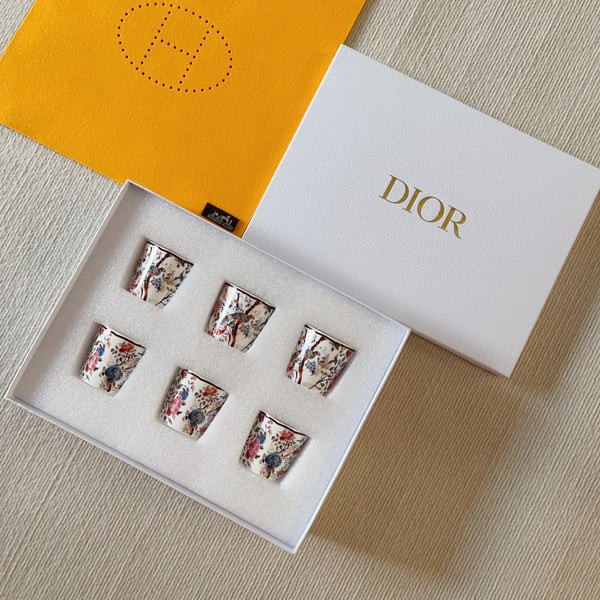 DIOR 디올 메종 윈터 가든 컵 세트 컬러 6PCS (6인)▶매장-180만원대◀